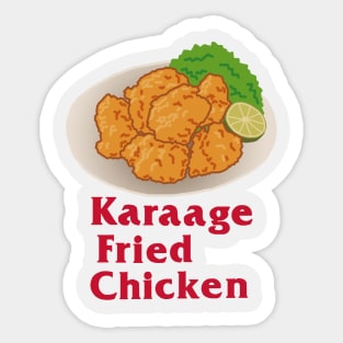 "Karaage Fried Chicken" Japanese Gag Sticker